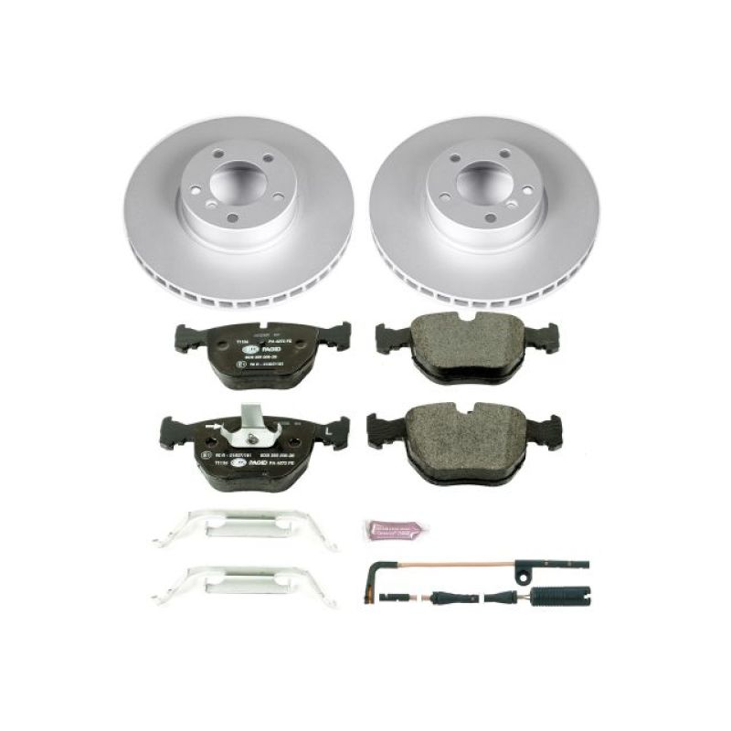 Power Stop 01-03 BMW 530i Front Euro-Stop Brake Kit-Brake Kits - OE-Grocery Getter Performance