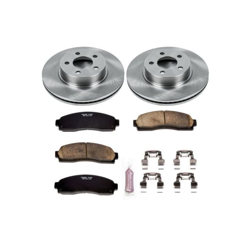 Power Stop 01-03 Ford Explorer Sport Front Autospecialty Brake Kit-Brake Kits - OE-Grocery Getter Performance