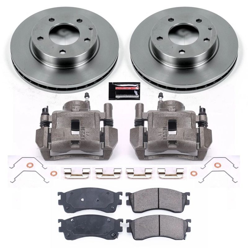 Power Stop 01-03 Mazda Protege Front Autospecialty Brake Kit w/Calipers-Brake Kits - OE-Grocery Getter Performance
