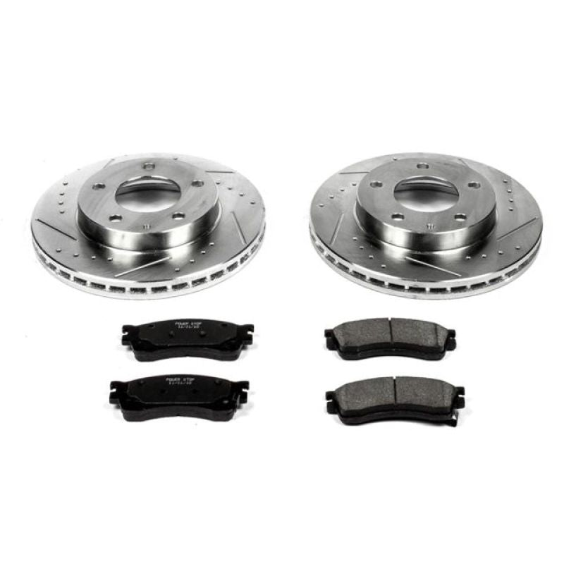 Power Stop 01-03 Mazda Protege Front Z23 Evolution Sport Brake Kit-Brake Kits - Performance D&S-Grocery Getter Performance