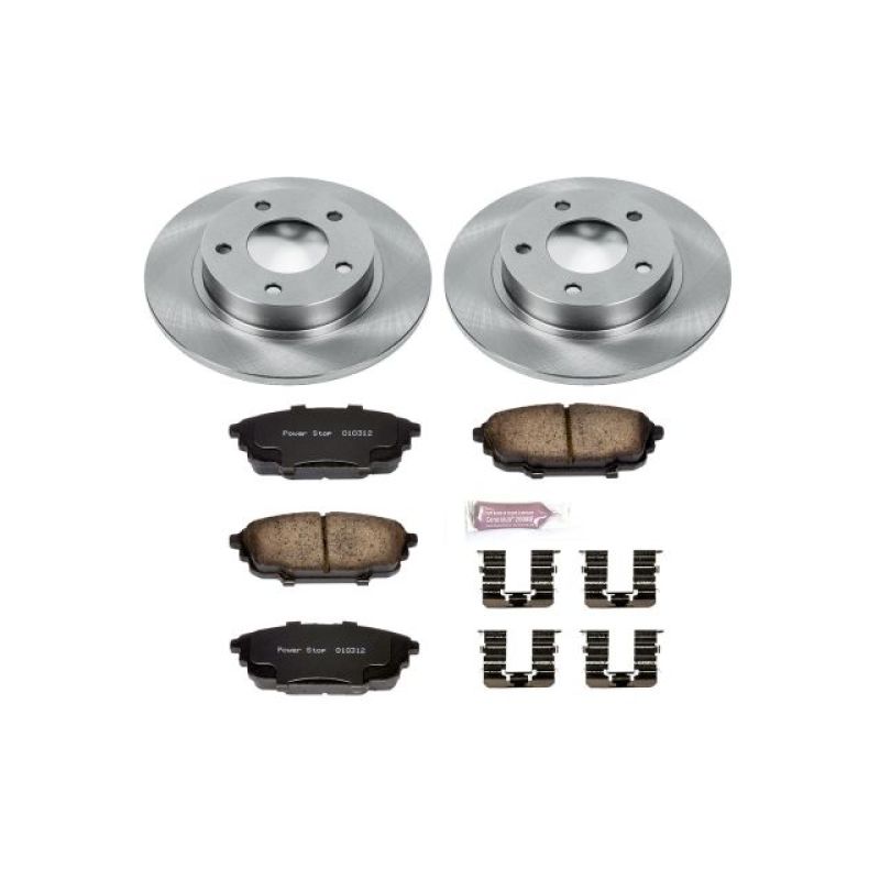 Power Stop 01-03 Mazda Protege Rear Autospecialty Brake Kit-Brake Kits - OE-Grocery Getter Performance