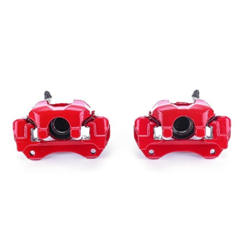 Power Stop 01-03 Toyota Highlander Rear Red Calipers w/Brackets - Pair-Brake Calipers - Perf-Grocery Getter Performance