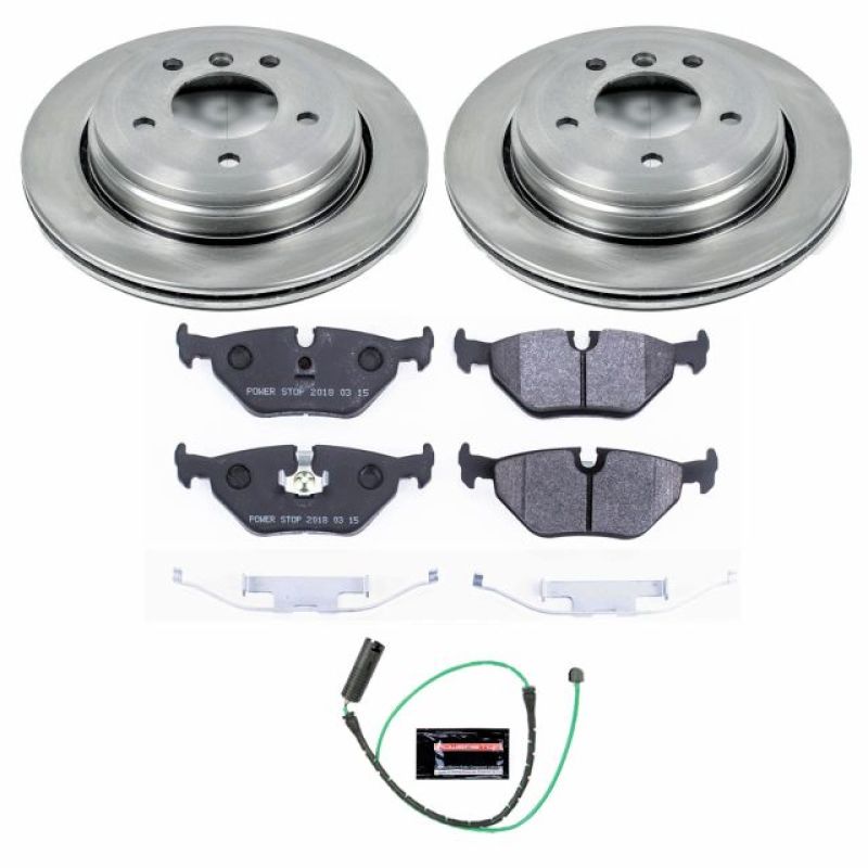 Power Stop 01-05 BMW 325xi Rear Track Day Brake Kit-Brake Kits - Performance Blank-Grocery Getter Performance
