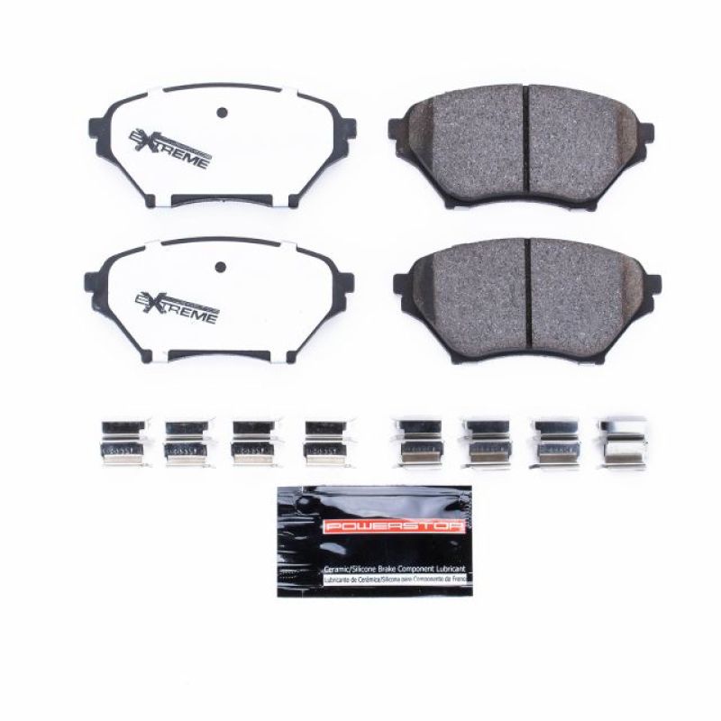 Power Stop 01-05 Mazda Miata Front Z26 Extreme Street Brake Pads w/Hardware-Brake Pads - Performance-Grocery Getter Performance