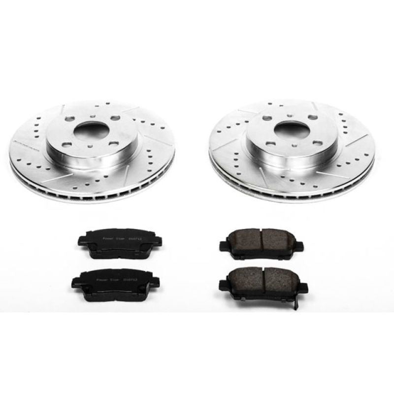 Power Stop 01-05 Toyota Echo Front Z23 Evolution Sport Brake Kit-Brake Kits - Performance D&S-Grocery Getter Performance