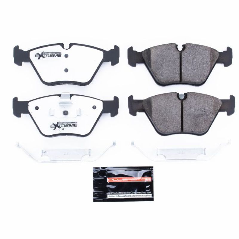 Power Stop 01-06 BMW 330Ci Front Z26 Extreme Street Brake Pads w/Hardware-Brake Pads - Performance-Grocery Getter Performance