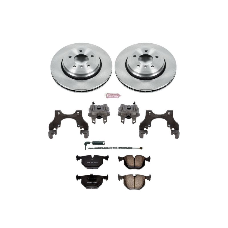 Power Stop 01-06 BMW 330Ci Rear Autospecialty Brake Kit w/Calipers-Brake Kits - OE-Grocery Getter Performance
