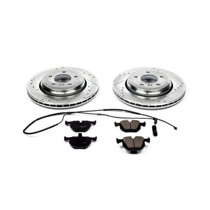 Power Stop 01-06 BMW 330Ci Rear Z23 Evolution Sport Brake Kit-Brake Kits - Performance D&S-Grocery Getter Performance