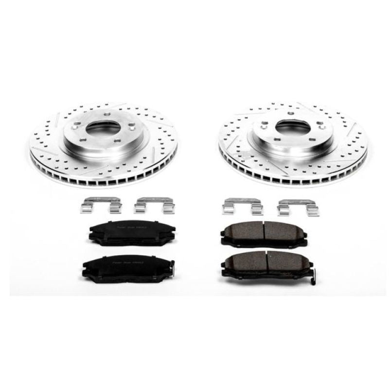 Power Stop 01-06 Hyundai Santa Fe Front Z23 Evolution Sport Brake Kit-Brake Kits - Performance D&S-Grocery Getter Performance