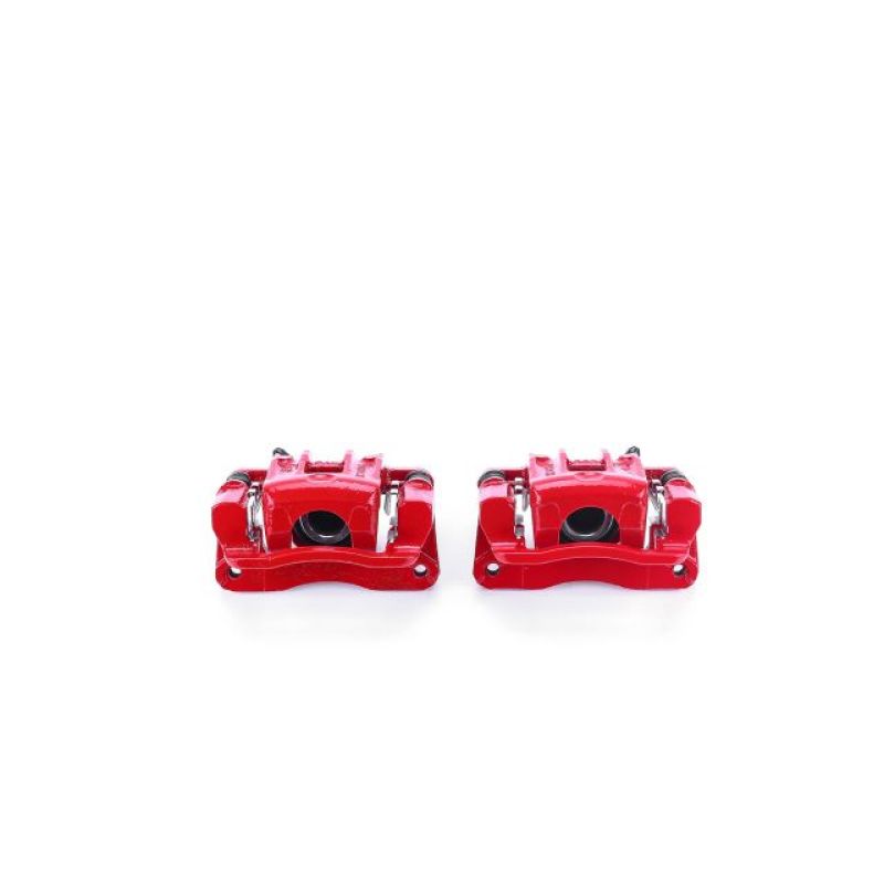 Power Stop 01-06 Hyundai Santa Fe Rear Red Calipers w/Brackets - Pair-Brake Calipers - Perf-Grocery Getter Performance