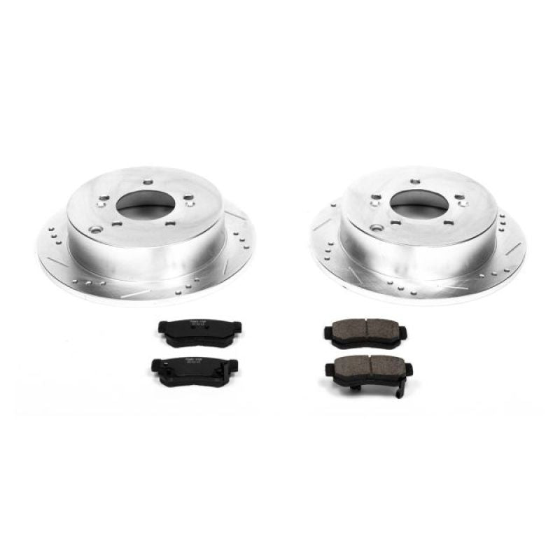 Power Stop 01-06 Hyundai Santa Fe Rear Z23 Evolution Sport Brake Kit-Brake Kits - Performance D&S-Grocery Getter Performance