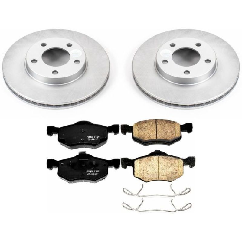 Power Stop 01-07 Ford Escape Front Z17 Evolution Geomet Coated Brake Kit-Brake Kits - Performance Blank-Grocery Getter Performance