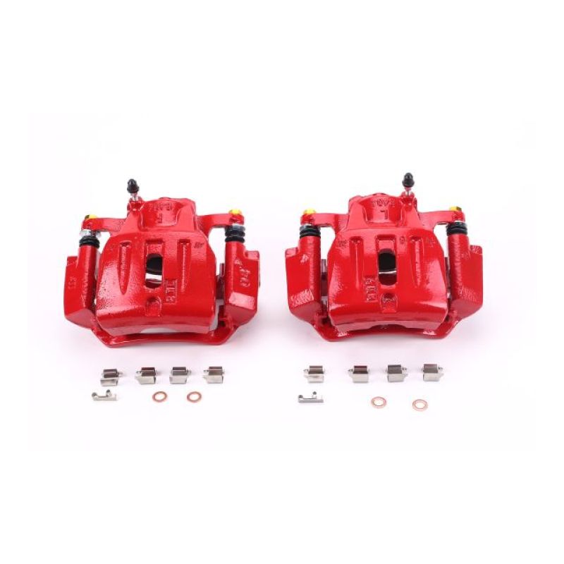 Power Stop 01-07 Toyota Highlander Front Red Calipers w/Brackets - Pair-Brake Calipers - Perf-Grocery Getter Performance