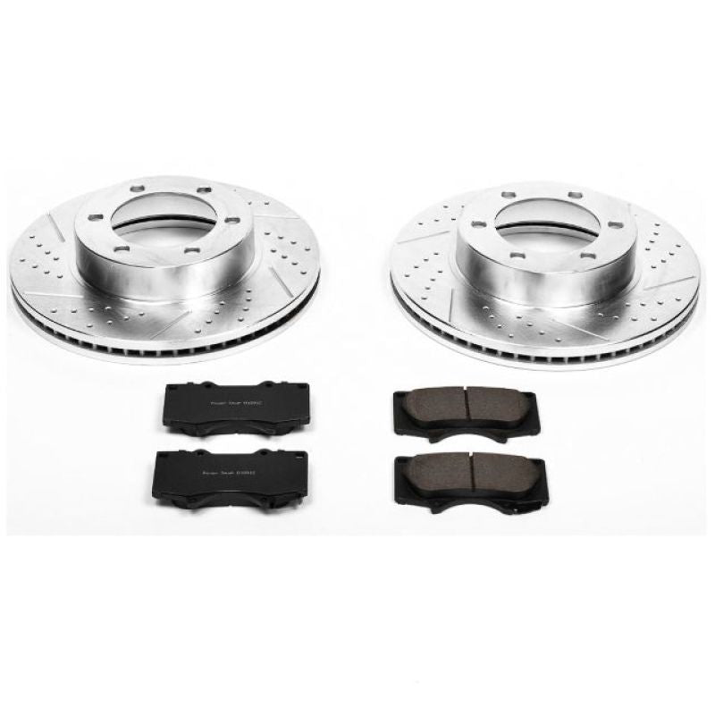 Power Stop 01-07 Toyota Sequoia Front Z23 Evolution Sport Brake Kit-Brake Kits - Performance D&S-Grocery Getter Performance