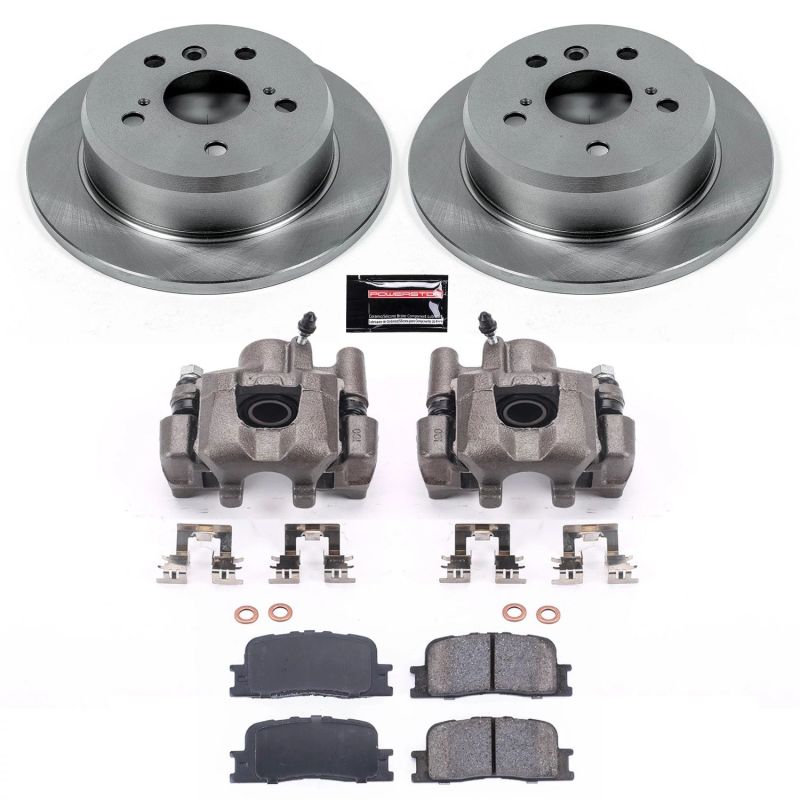 Power Stop 02-03 Lexus ES300 Rear Autospecialty Brake Kit w/Calipers-Brake Kits - OE-Grocery Getter Performance