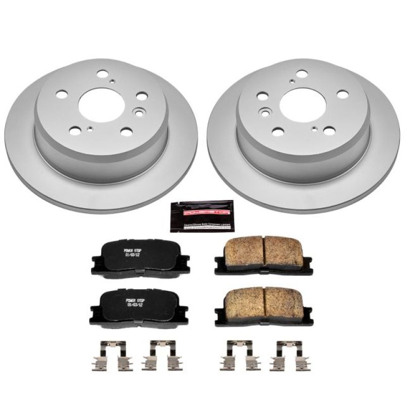Power Stop 02-03 Lexus ES300 Rear Z17 Evolution Geomet Coated Brake Kit-Brake Kits - Performance Blank-Grocery Getter Performance