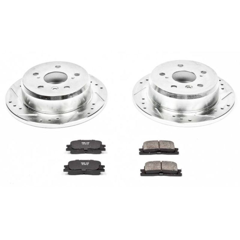 Power Stop 02-03 Lexus ES300 Rear Z23 Evolution Sport Brake Kit-Brake Kits - Performance D&S-Grocery Getter Performance