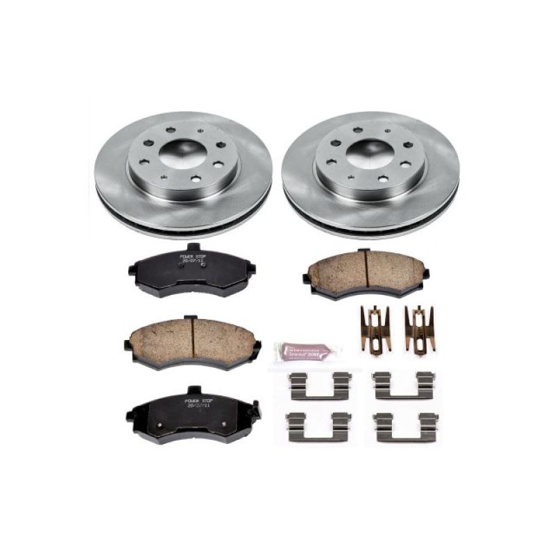 Power Stop 02-05 Hyundai Elantra Front Autospecialty Brake Kit-Brake Kits - OE-Grocery Getter Performance