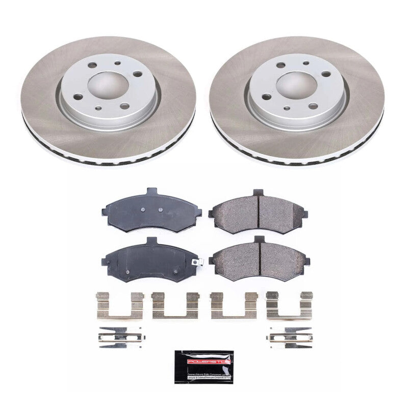 Power Stop 02-05 Hyundai Elantra Front Semi-Coated Rotor Kit-Brake Kits - Performance Blank-Grocery Getter Performance