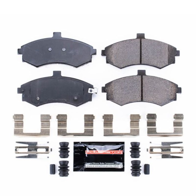 Power Stop 02-05 Hyundai Elantra Front Z23 Evolution Sport Brake Pads w/Hardware-Brake Pads - Performance-Grocery Getter Performance