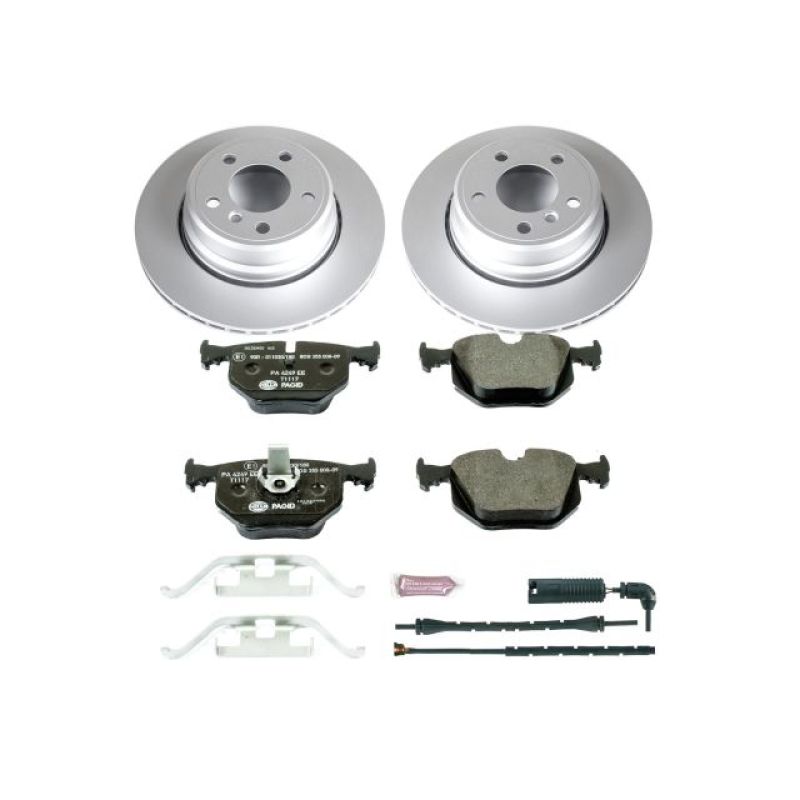 Power Stop 02-06 BMW X5 Rear Euro-Stop Brake Kit-Brake Kits - OE-Grocery Getter Performance
