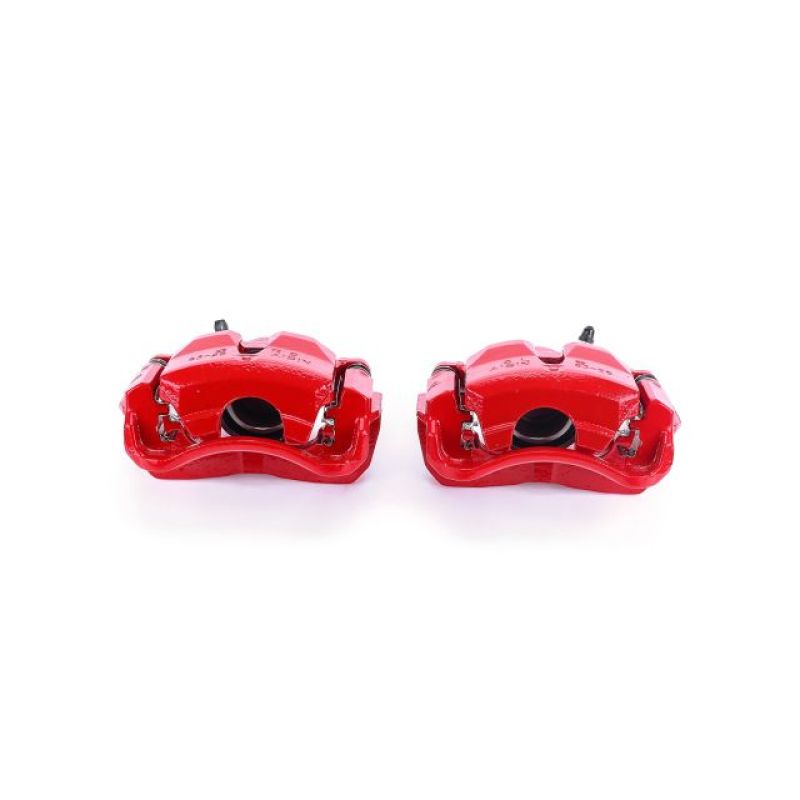 Power Stop 02-06 Toyota Camry Front Red Calipers w/Brackets - Pair-Brake Calipers - Perf-Grocery Getter Performance
