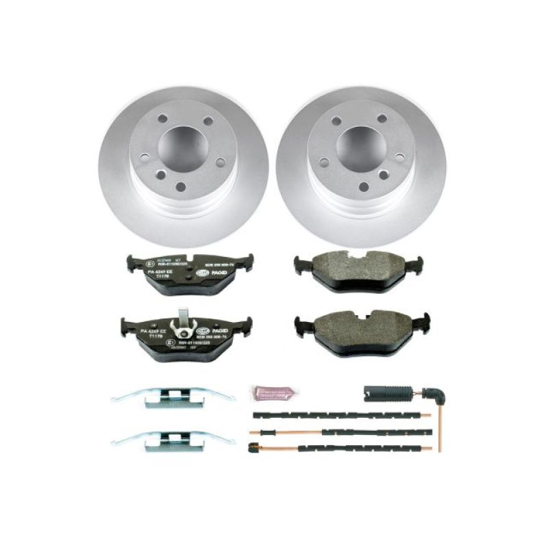 Power Stop 03-05 BMW Z4 Rear Euro-Stop Brake Kit-Brake Kits - OE-Grocery Getter Performance