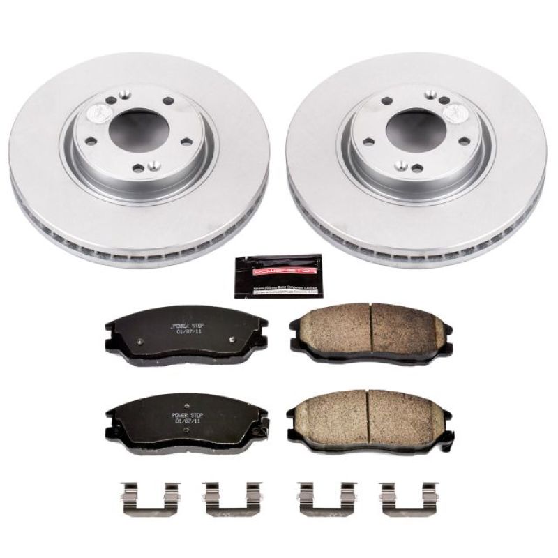 Power Stop 03-05 Hyundai XG350 Front Z17 Evolution Geomet Coated Brake Kit-Brake Kits - Performance Blank-Grocery Getter Performance