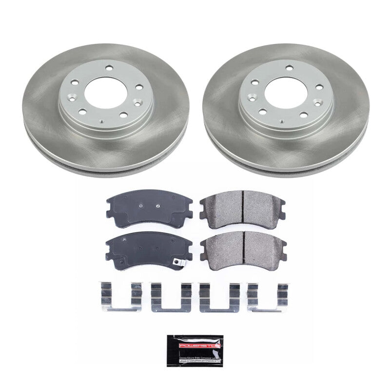 Power Stop 03-05 Mazda 6 Front Semi-Coated Rotor Kit-Brake Kits - Performance Blank-Grocery Getter Performance