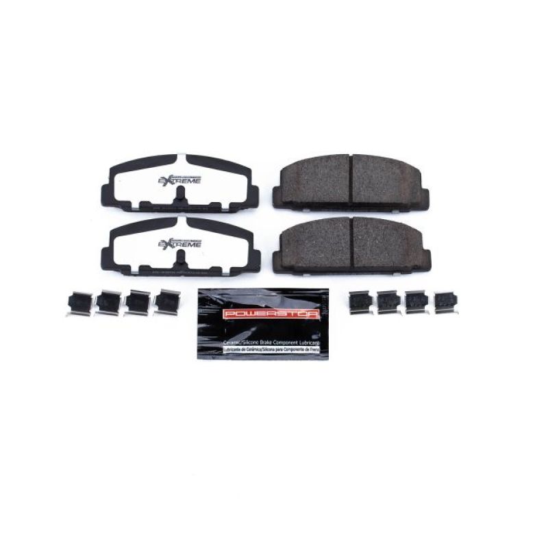 Power Stop 03-05 Mazda 6 Rear Z26 Extreme Street Brake Pads w/Hardware-Brake Pads - Performance-Grocery Getter Performance