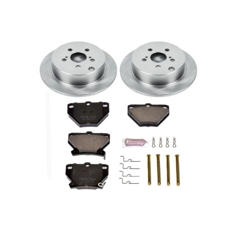 Power Stop 03-06 Pontiac Vibe Rear Autospecialty Brake Kit-Brake Kits - OE-Grocery Getter Performance