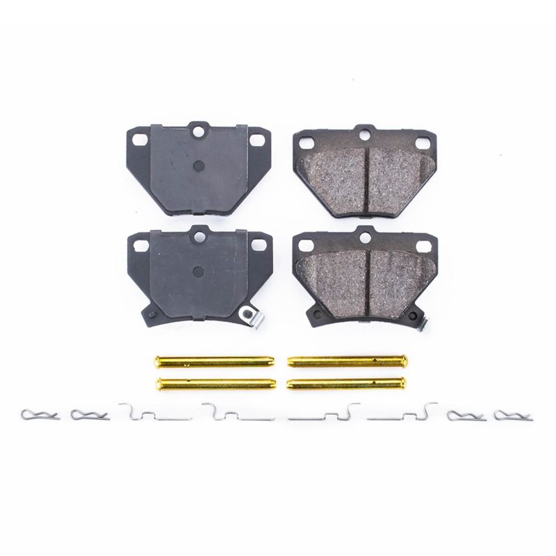 Power Stop 03-06 Pontiac Vibe Rear Z17 Evolution Ceramic Brake Pads w/Hardware-Brake Pads - OE-Grocery Getter Performance