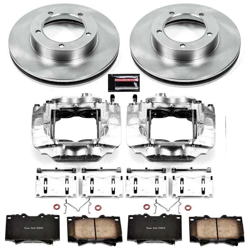 Power Stop 03-07 Toyota Land Cruiser Front Autospecialty Kit w/Cals-Brake Calipers - OE-Grocery Getter Performance
