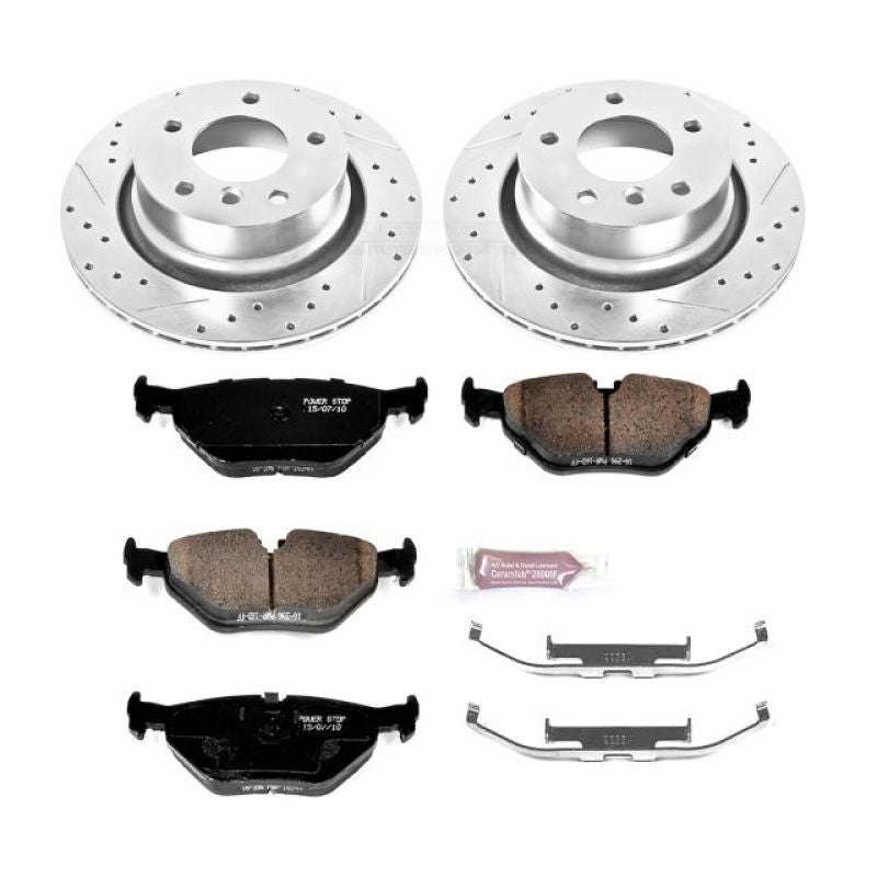Power Stop 03-08 BMW Z4 Rear Z23 Evolution Sport Brake Kit-Brake Kits - Performance D&S-Grocery Getter Performance