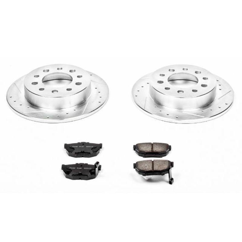 Power Stop 03-08 Hyundai Tiburon Rear Z23 Evolution Sport Brake Kit-Brake Kits - Performance D&S-Grocery Getter Performance