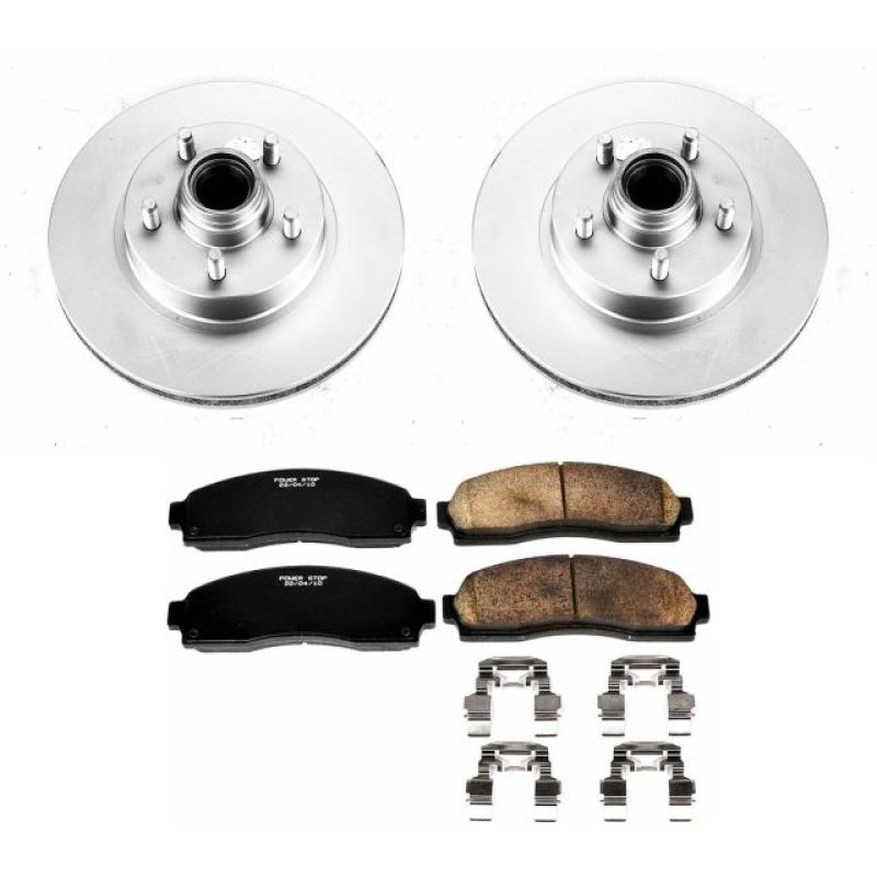 Power Stop 03-09 Ford Ranger Front Z17 Evolution Geomet Coated Brake Kit-Brake Kits - Performance Blank-Grocery Getter Performance