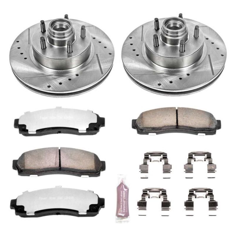 Power Stop 03-09 Ford Ranger Front Z36 Truck & Tow Brake Kit-Brake Kits - Performance D&S-Grocery Getter Performance