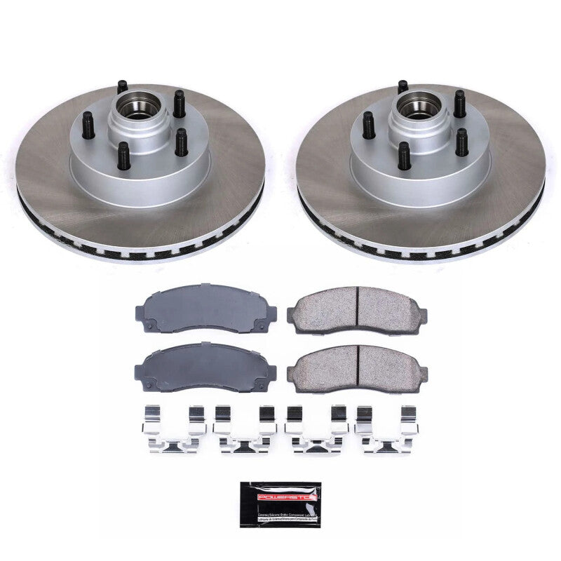 Power Stop 03-09 Mazda B4000 Front Semi-Coated Rotor Kit-Brake Kits - Performance Blank-Grocery Getter Performance
