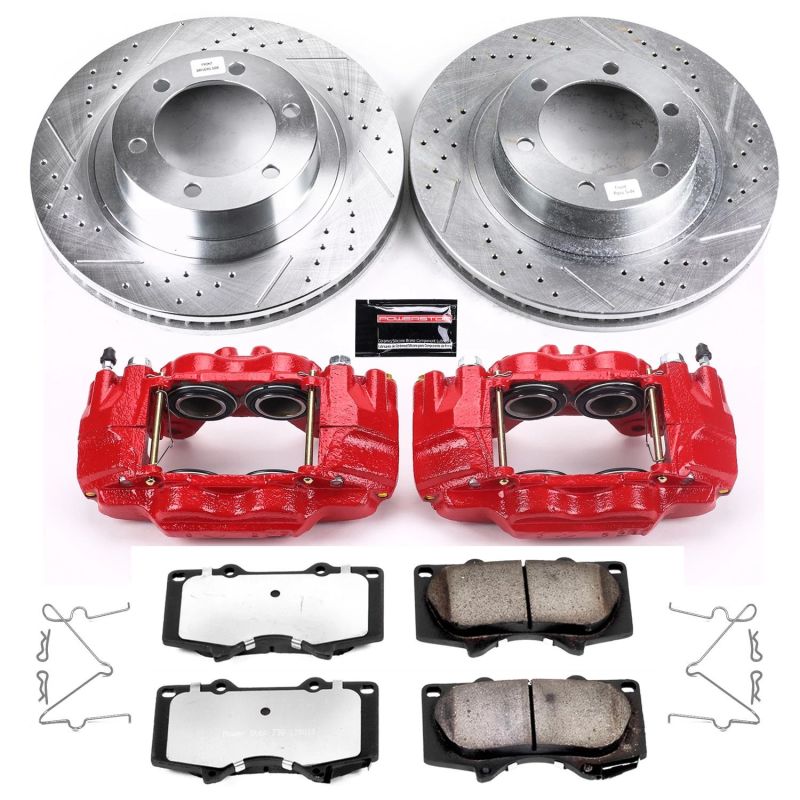 Power Stop 03-09 Toyota 4Runner Front Z36 Truck & Tow Kit w/Cals-Brake Calipers - Perf-Grocery Getter Performance