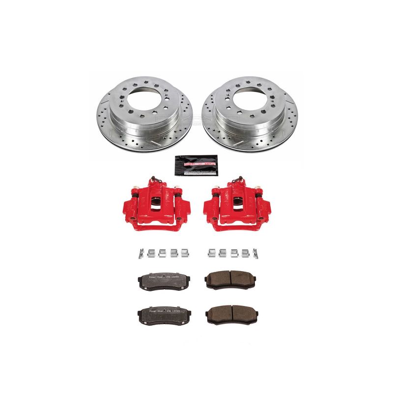 Power Stop 03-09 Toyota 4Runner Rear Z36 Truck & Tow Brake Kit w/Calipers-Brake Kits - Performance D&S-Grocery Getter Performance