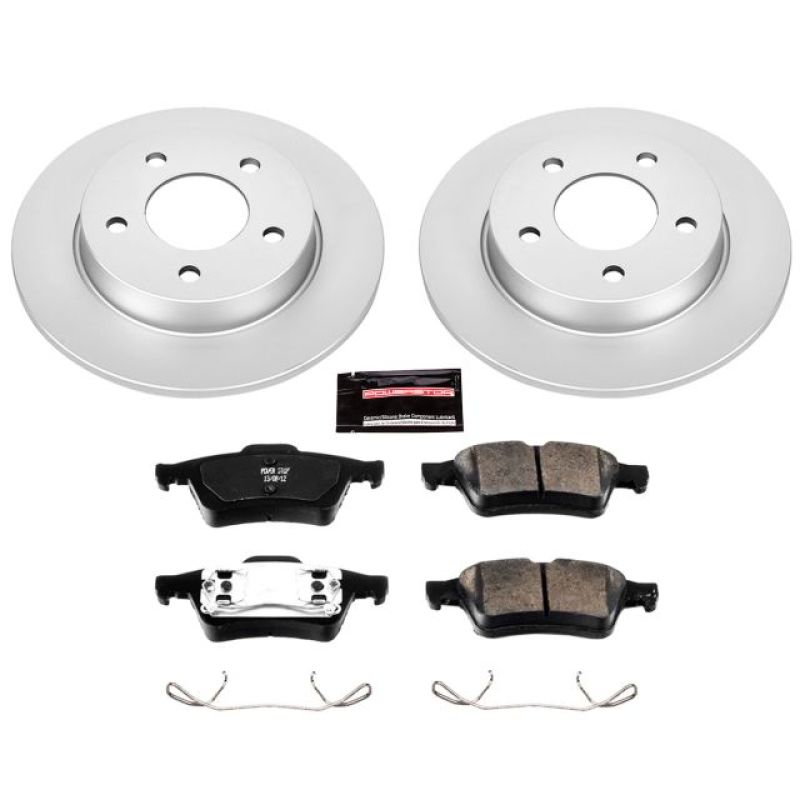 Power Stop 04-05 Mazda 3 Rear Z17 Evolution Geomet Coated Brake Kit-Brake Kits - Performance Blank-Grocery Getter Performance