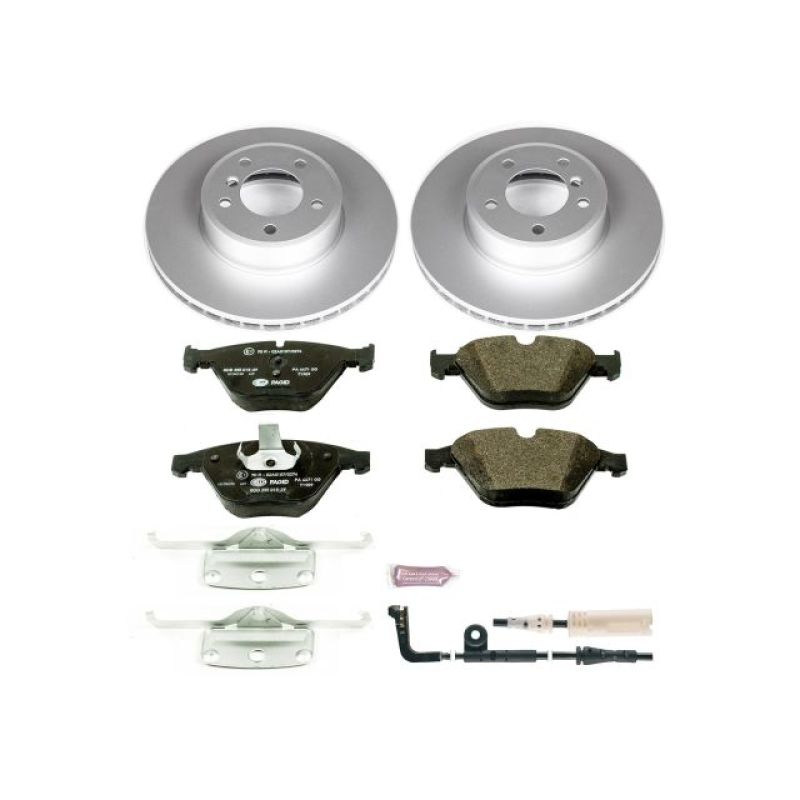 Power Stop 04-06 BMW 525i Front Euro-Stop Brake Kit-Brake Kits - OE-Grocery Getter Performance