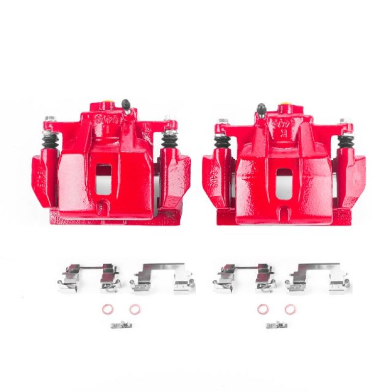 Power Stop 04-06 Lexus RX330 Front Red Calipers w/Brackets - Pair-Brake Calipers - Perf-Grocery Getter Performance