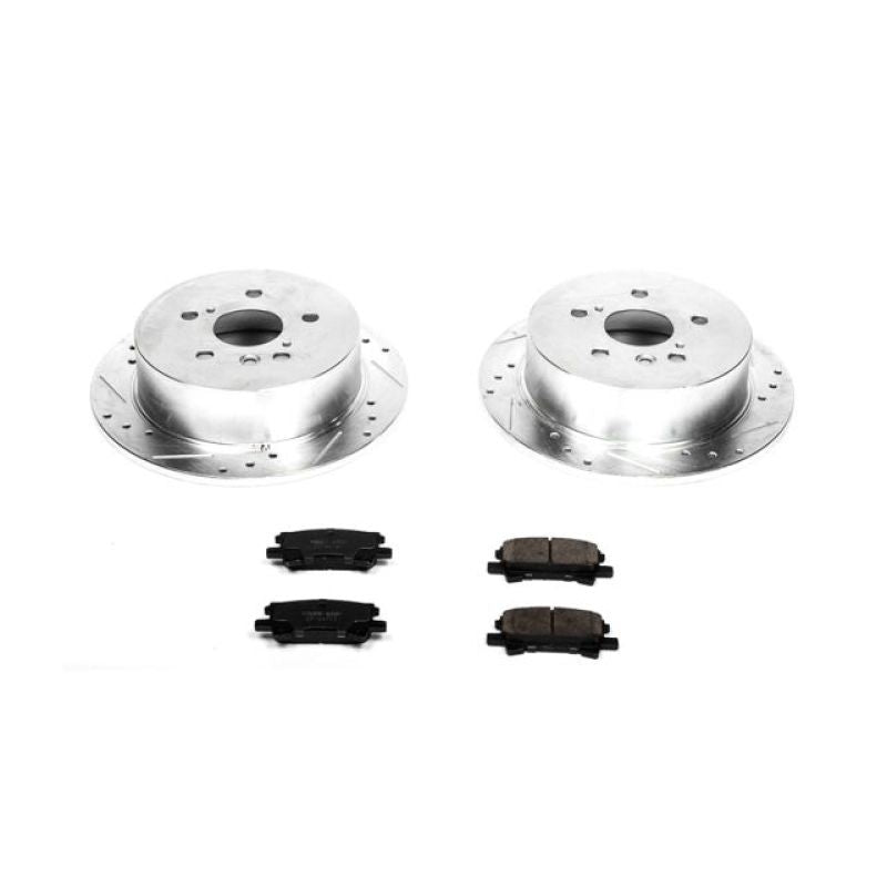 Power Stop 04-06 Lexus RX330 Rear Z23 Evolution Sport Brake Kit-Brake Kits - Performance D&S-Grocery Getter Performance