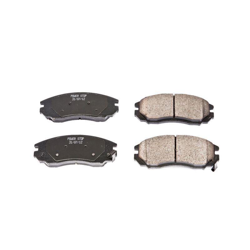 Power Stop 04-08 Hyundai Tiburon Front Z16 Evolution Ceramic Brake Pads-Brake Pads - OE-Grocery Getter Performance