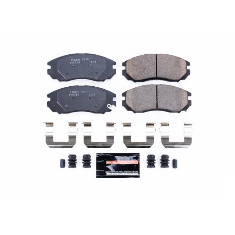 Power Stop 04-08 Hyundai Tiburon Front Z23 Evolution Sport Brake Pads w/Hardware-Brake Pads - Performance-Grocery Getter Performance