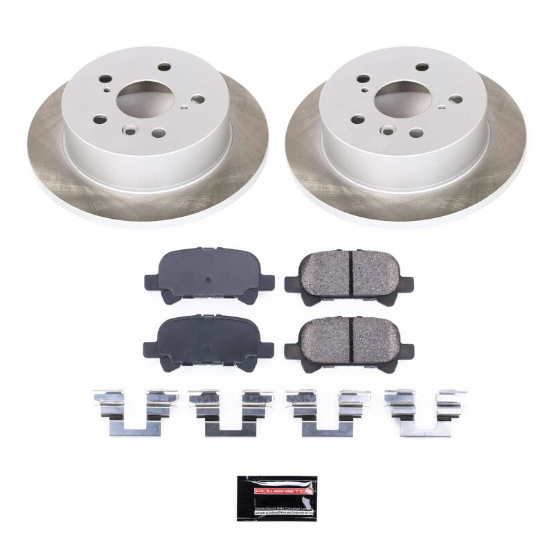 Power Stop 04-08 Toyota Solara Rear Semi-Coated Rotor Kit-Brake Kits - Performance Blank-Grocery Getter Performance