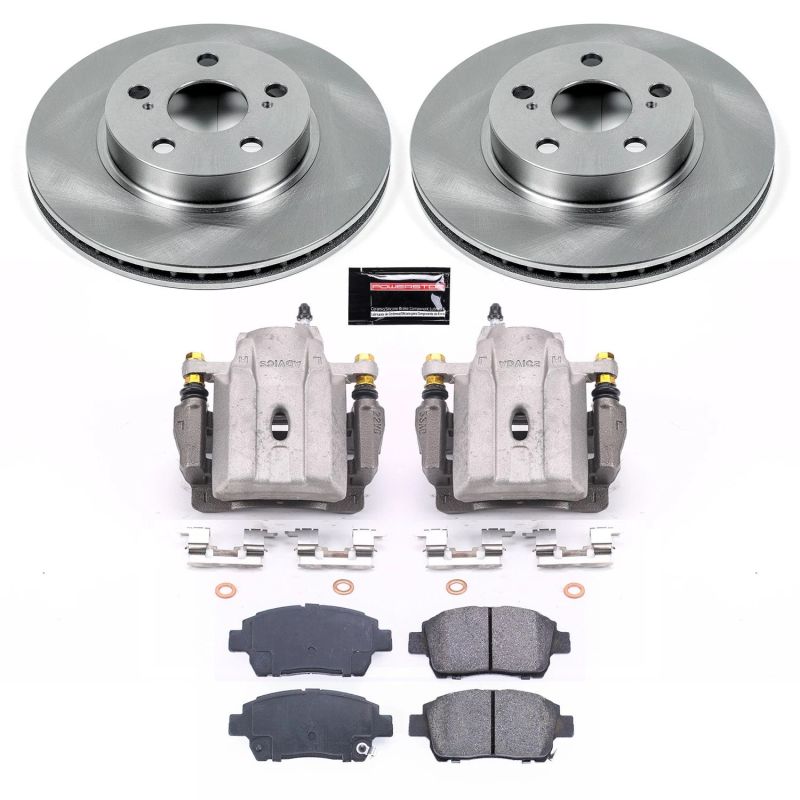 Power Stop 04-09 Toyota Prius Front Autospecialty Brake Kit w/Calipers-Brake Kits - OE-Grocery Getter Performance