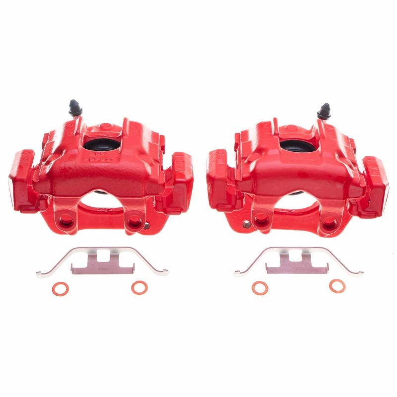 Power Stop 04-10 BMW X3 Rear Red Calipers - Pair-Brake Calipers - Perf-Grocery Getter Performance