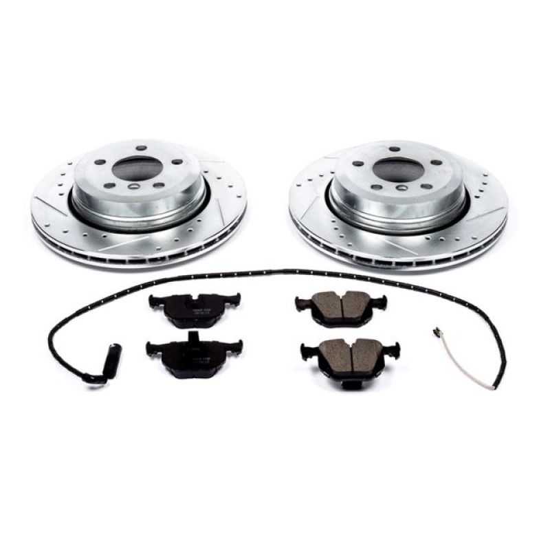 Power Stop 04-10 BMW X3 Rear Z23 Evolution Sport Brake Kit-Brake Kits - Performance D&S-Grocery Getter Performance
